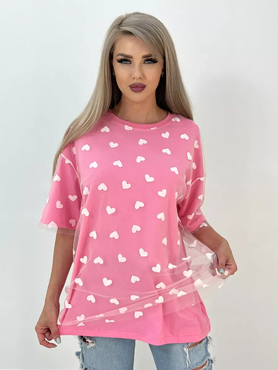 heart mesh tops + dresses