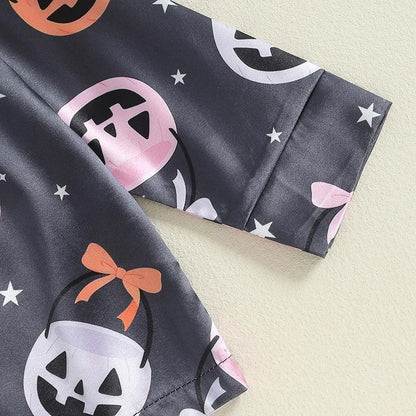 halloween kids pajamas - basil boutique