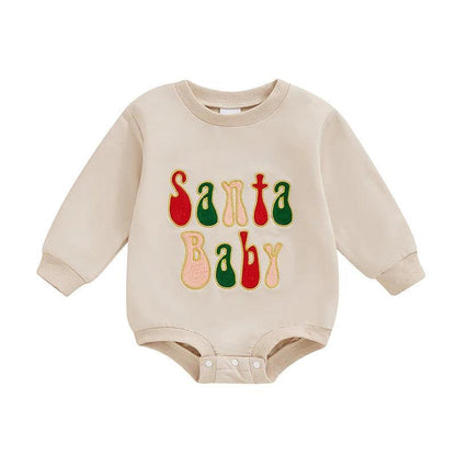 santa baby retro onesie - basil boutique