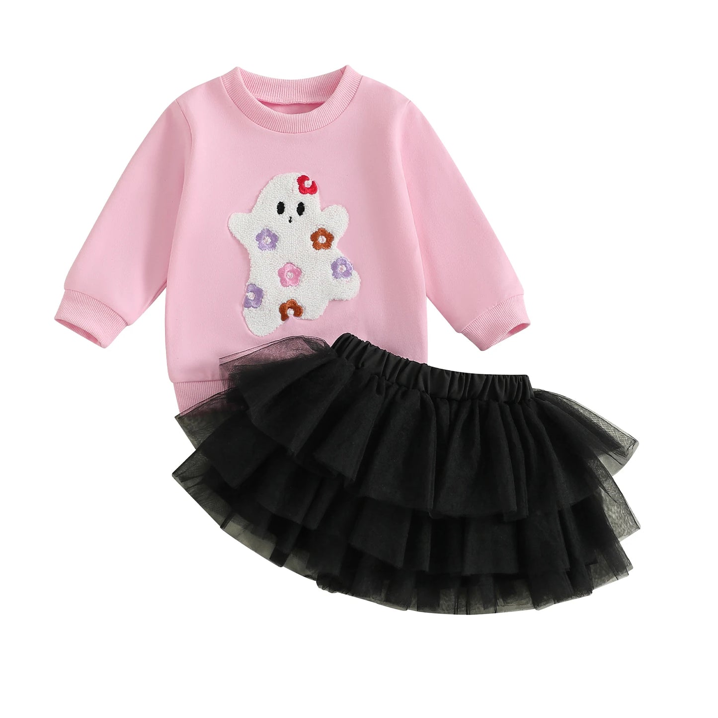 grovvy ghost tulle kids outfit