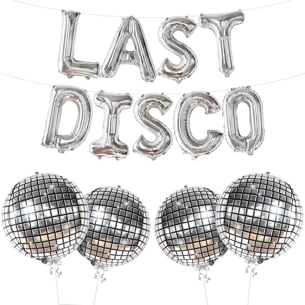 last disco balloon banner