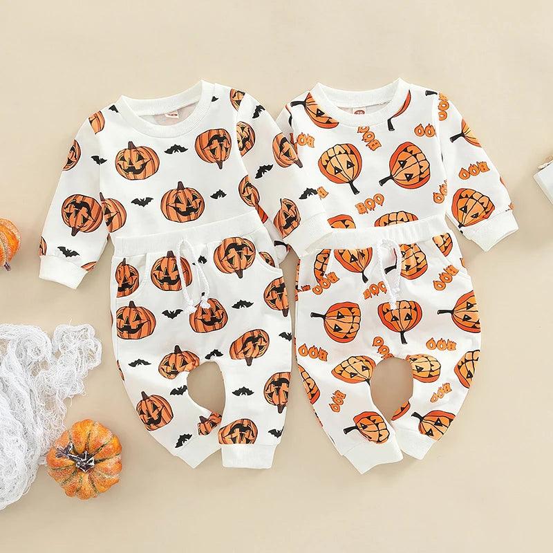 jack-o-lantern kids outfits - basil boutique