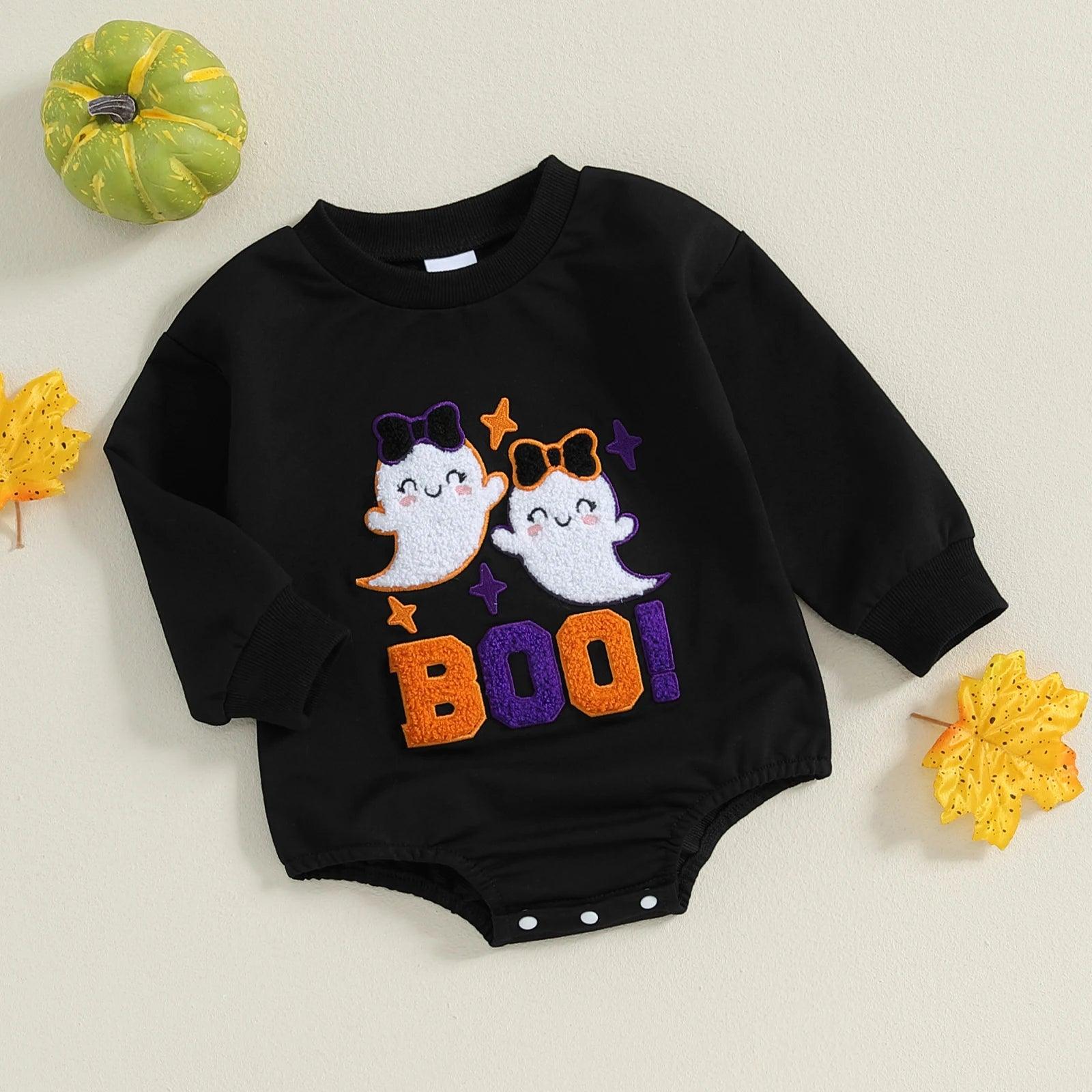 boo! ghost onesie - basil boutique