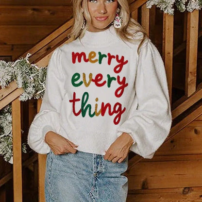 merry everything crew sweater