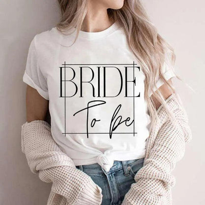 bride-to-be + bach crew t-shirts - basil boutique