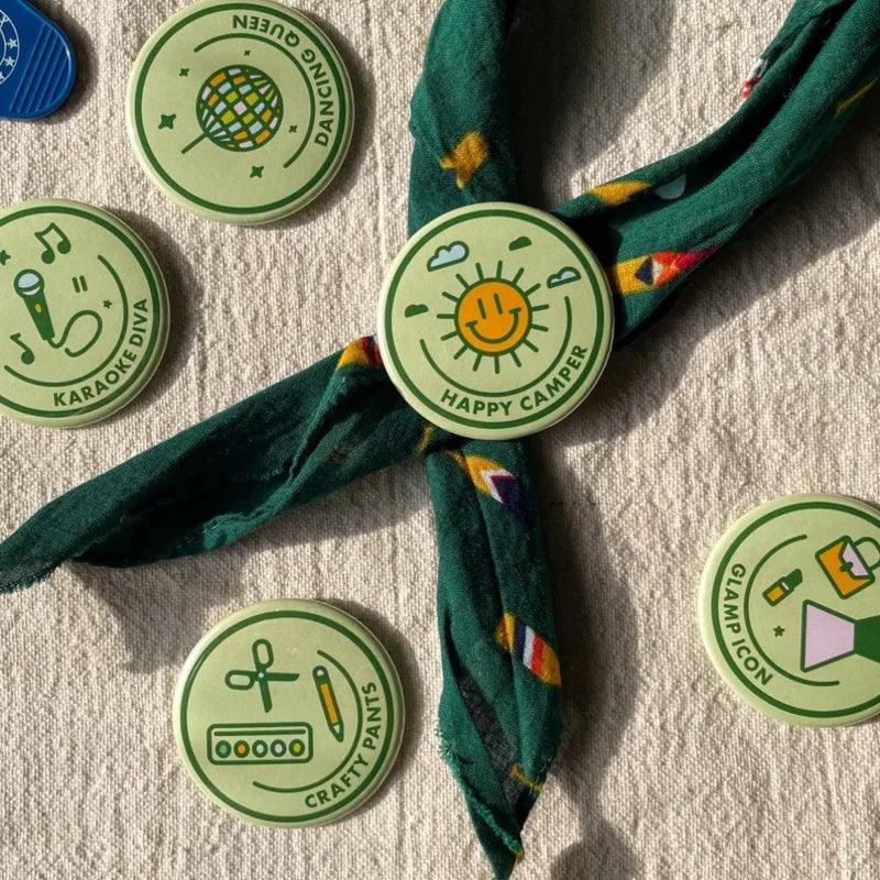 camp bachelorette pins