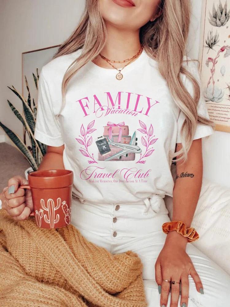 family vacation social club t-shirt - basil boutique