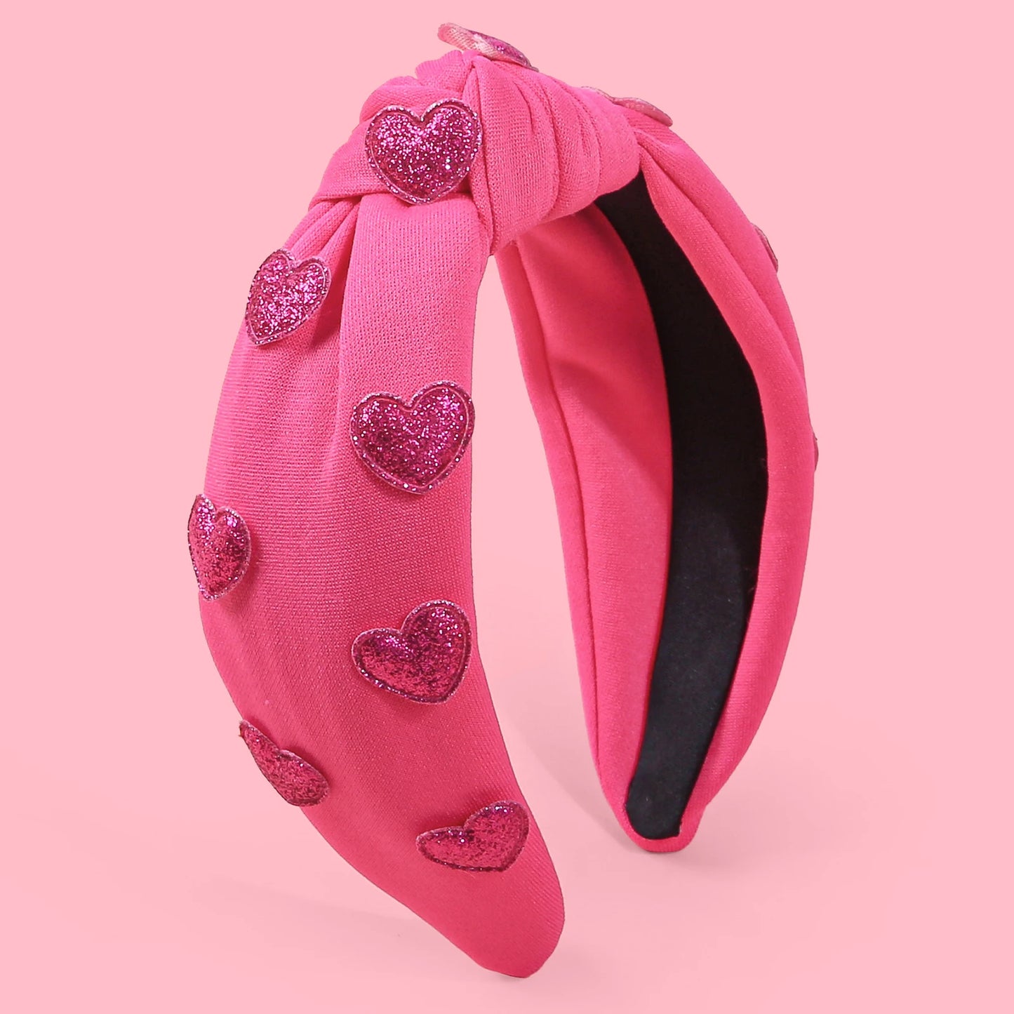 3D heart sequin headband