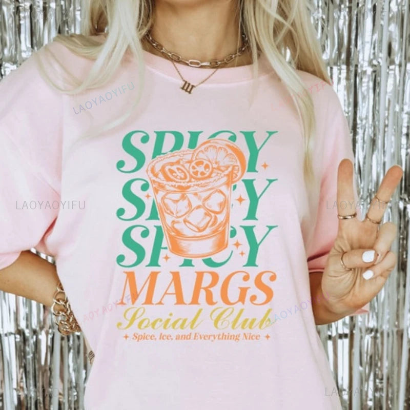 spicy margarita social club vibes t-shirt - basil boutique