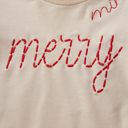 mama + mini merry matching crew sweatshirts