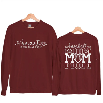 my heart is on that field crew sweatshirt