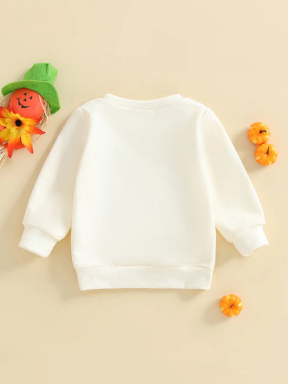 groovy ghost kids crew sweatshirt