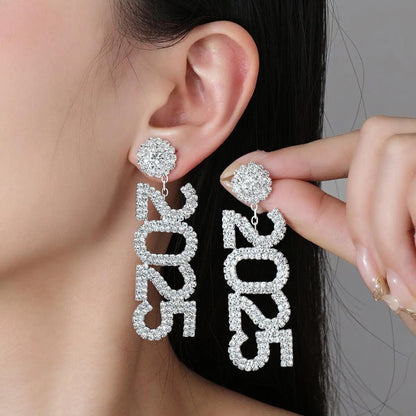 2025 rhinestone drop earrings - basil boutique