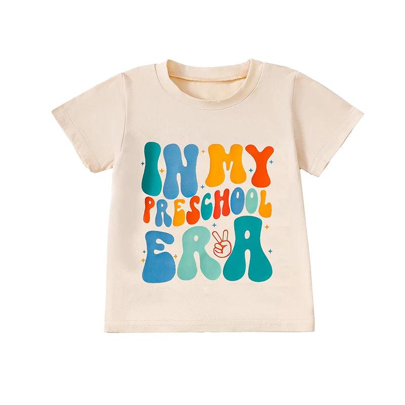 in my preschool era kids t-shirt - basil boutique