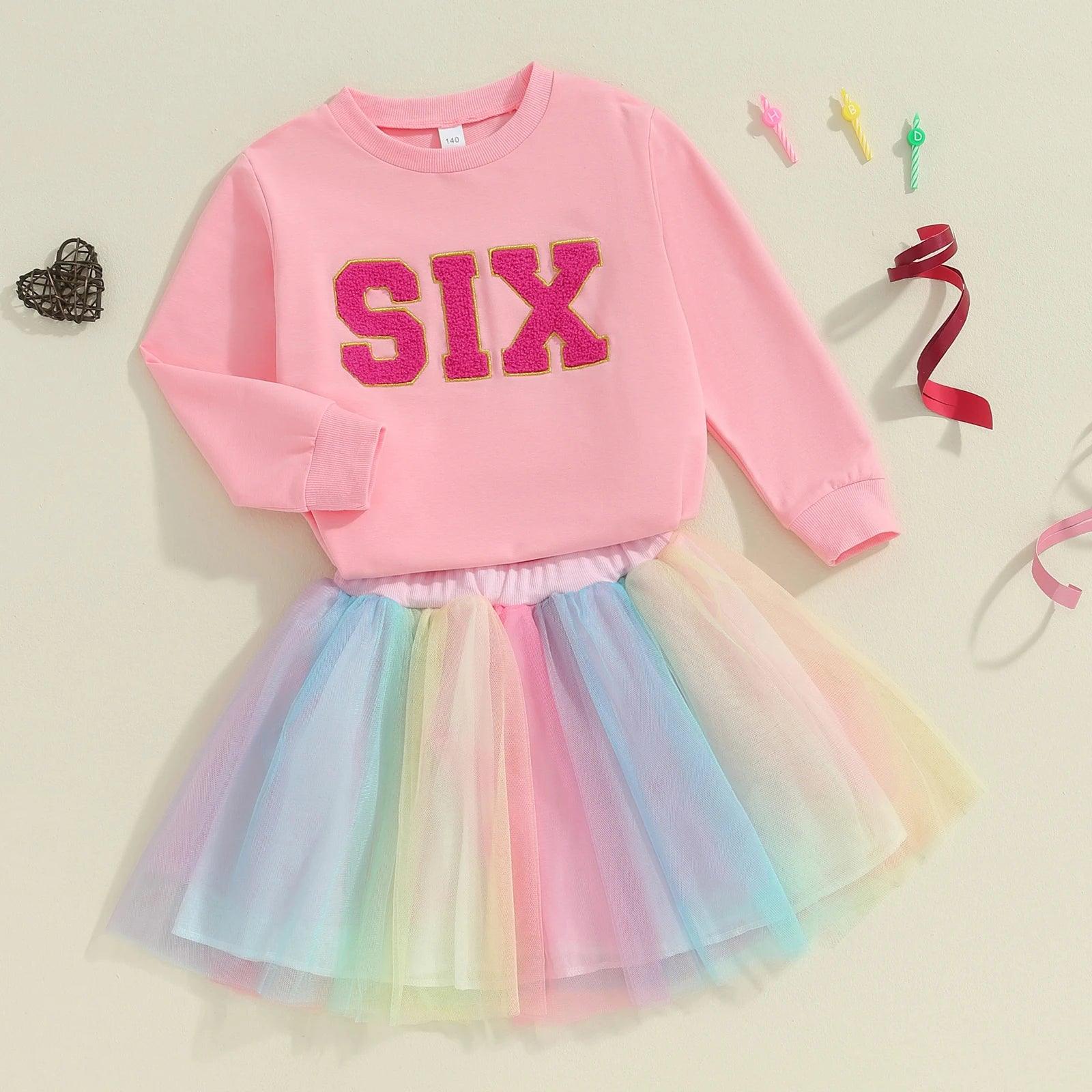 unicorn birthday tulle kids outfit - basil boutique