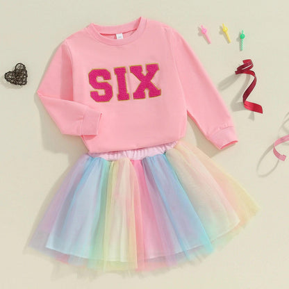 unicorn birthday tulle kids outfit - basil boutique