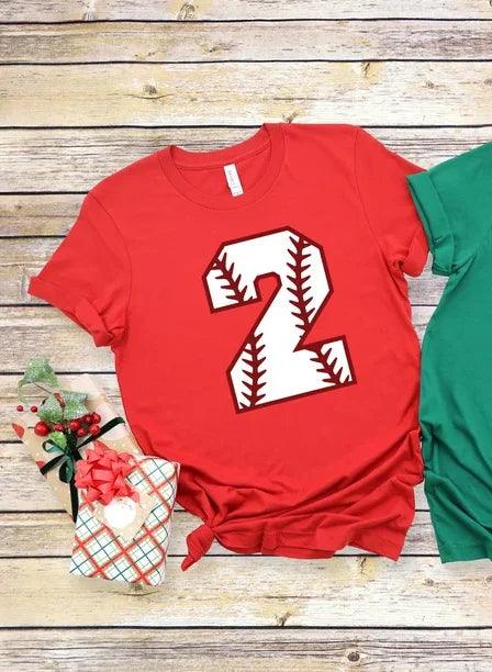 personalized baseball number t-shirt - basil boutique