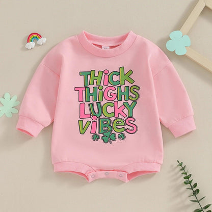 thick thighs lucky vibes onesies - basil boutique