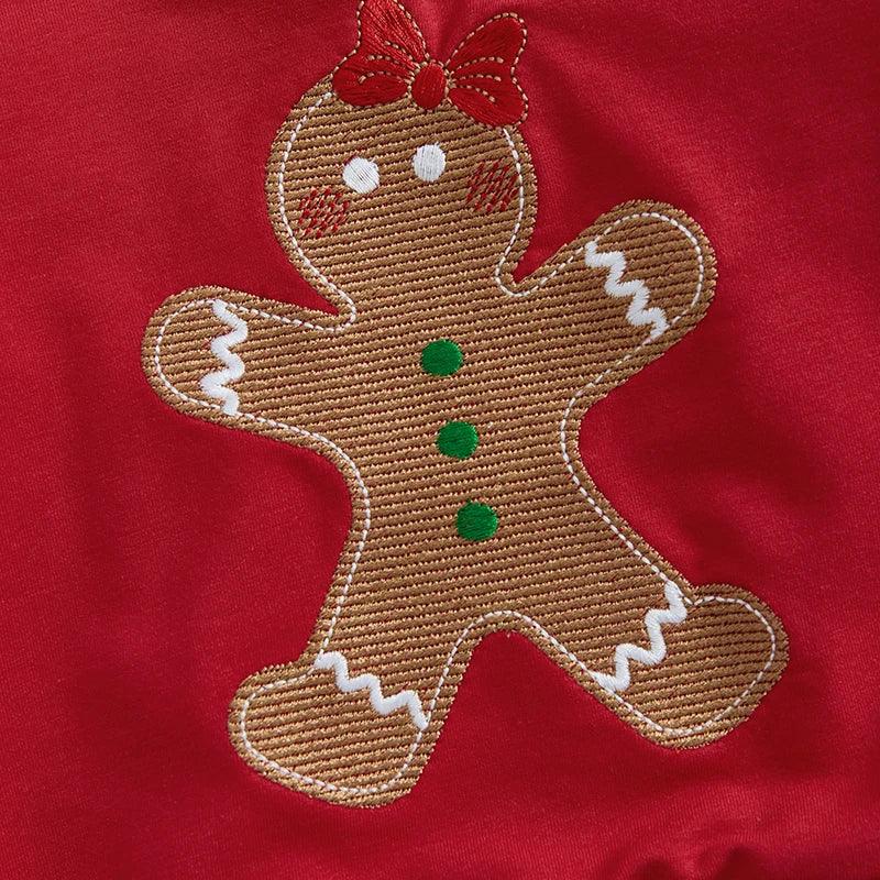 gingerbread cookie kids outfit - basil boutique