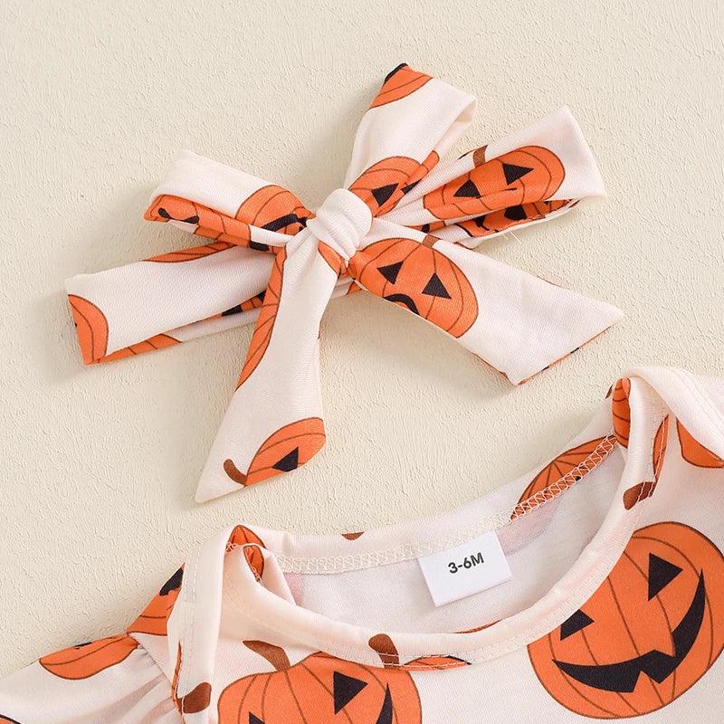 jack-o-lantern kids overall outfit