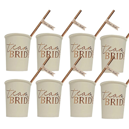 rose gold team bride drinkware - basil boutique