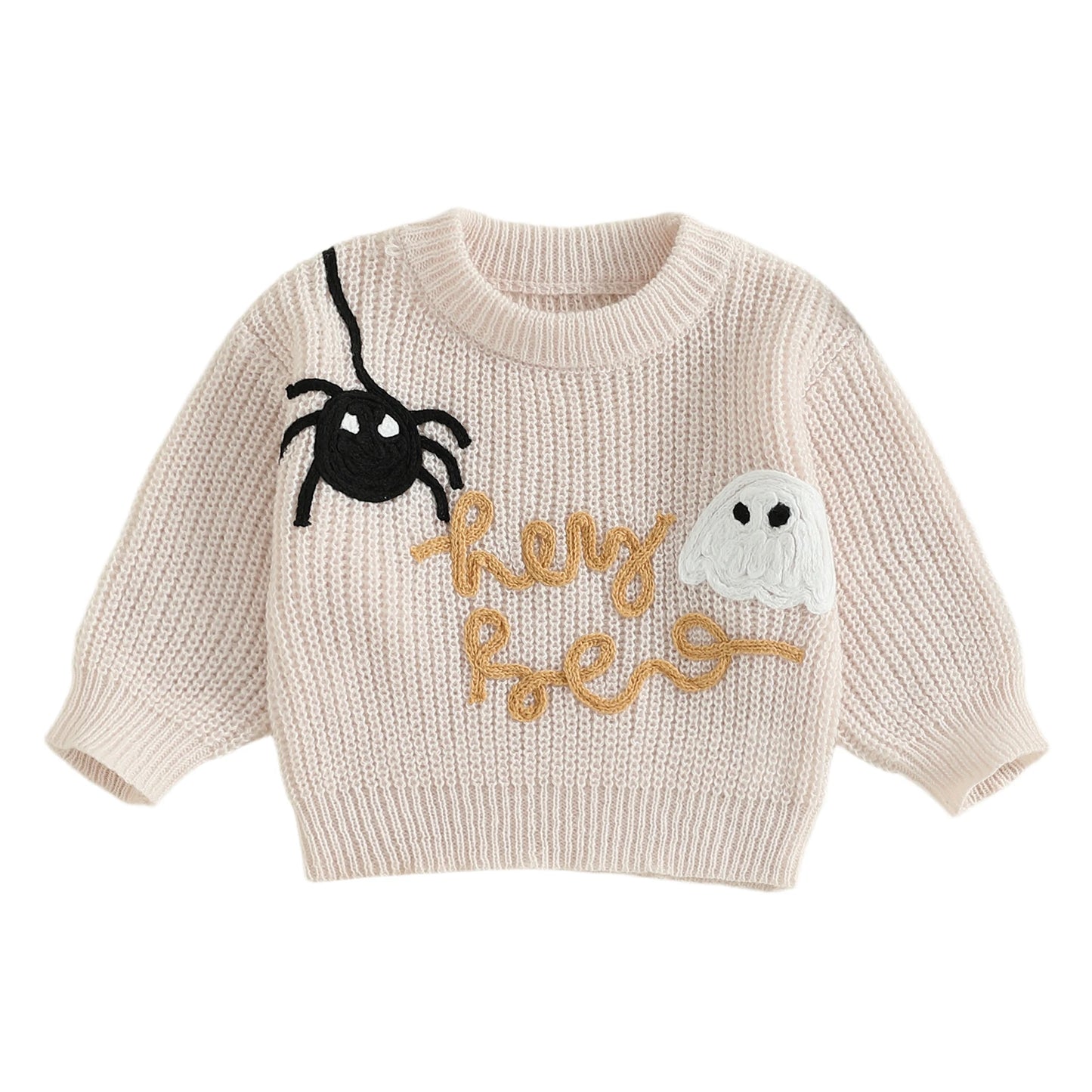 halloween knit kids crew sweaters
