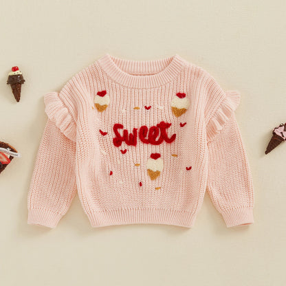 sweet knit kids crew sweater
