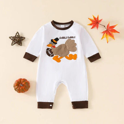 gobble gobble onesie - basil boutique