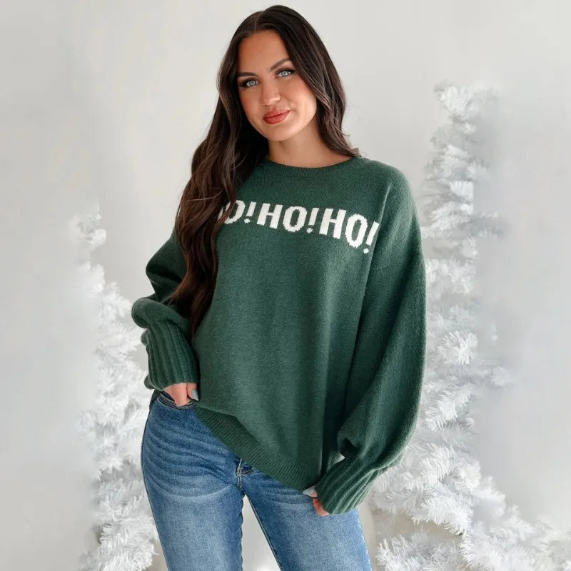 merry christmas knit sweater