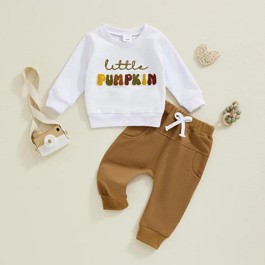 little pumpkin autumn kids outfit - basil boutique