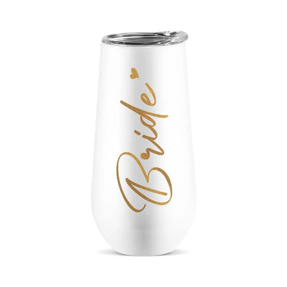 bridesmaid proposal champagne tumblers - basil boutique