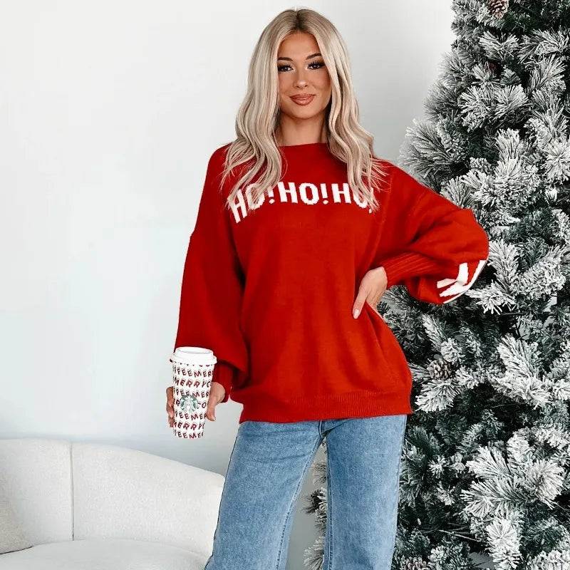 merry christmas knit sweater