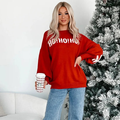 merry christmas knit sweater