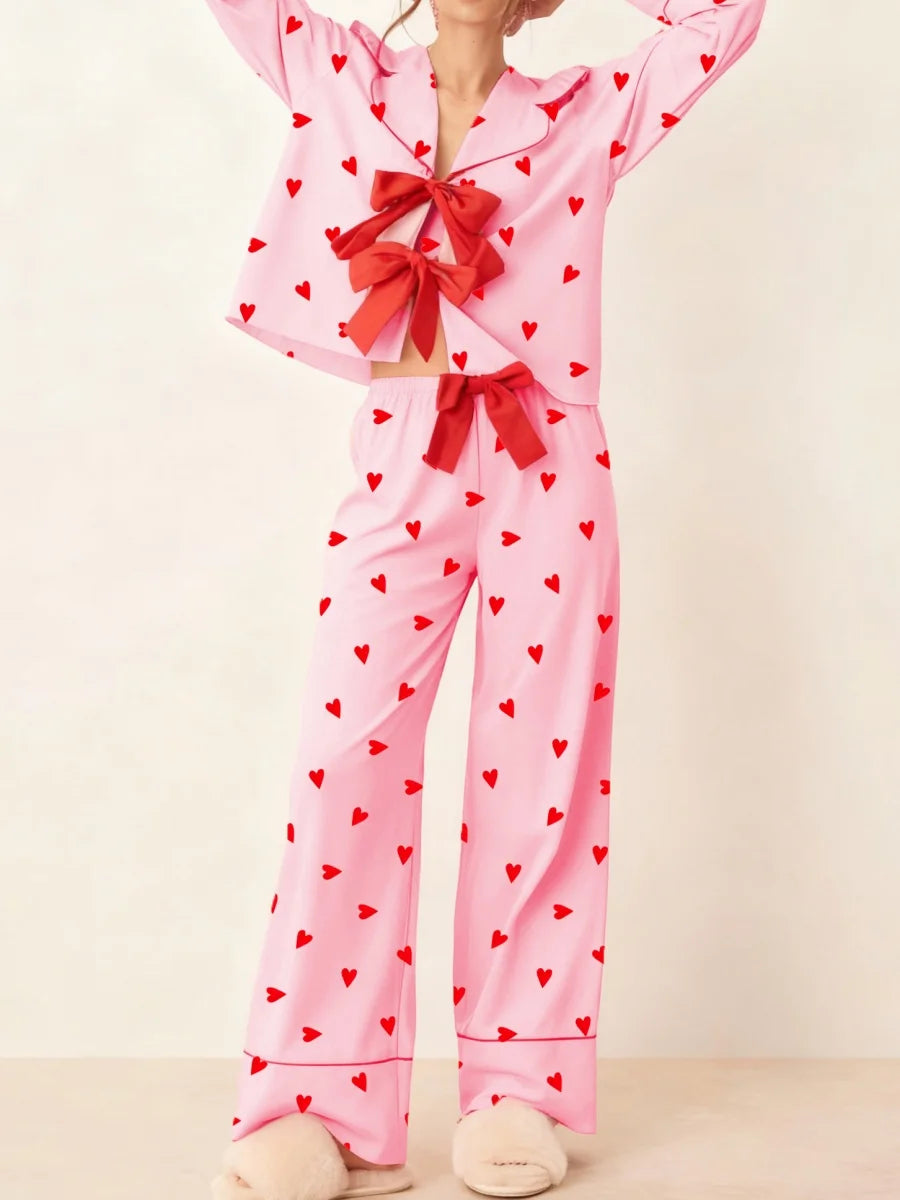 bow tie heart pajamas