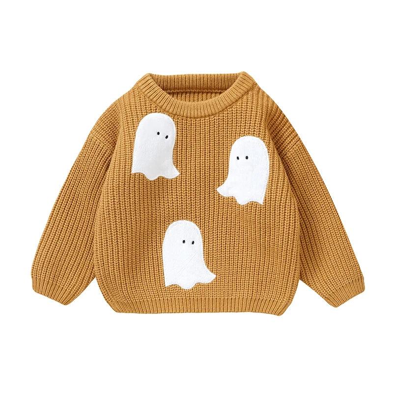 ghost knit kids sweater - basil boutique