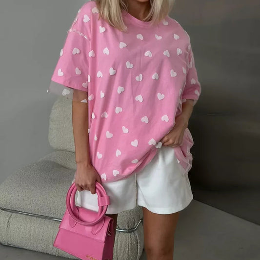 heart mesh tops + dresses