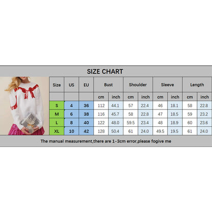 bow sequin crew sweater