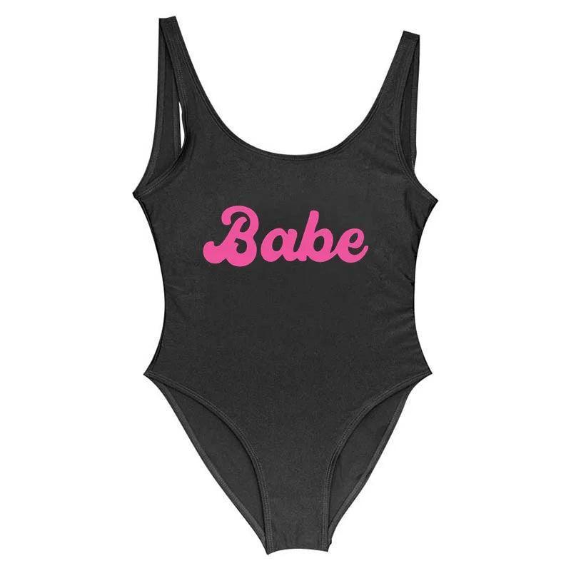 barbie babe + bride one-piece swimsuits - basil boutique