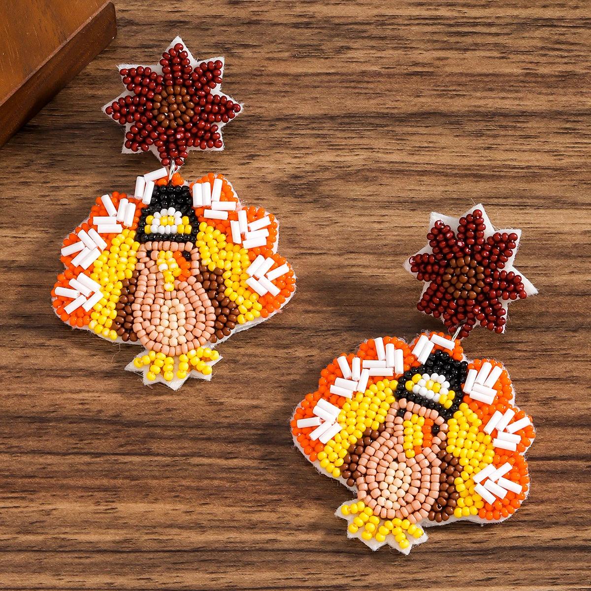 turkey beaded earrings - basil boutique