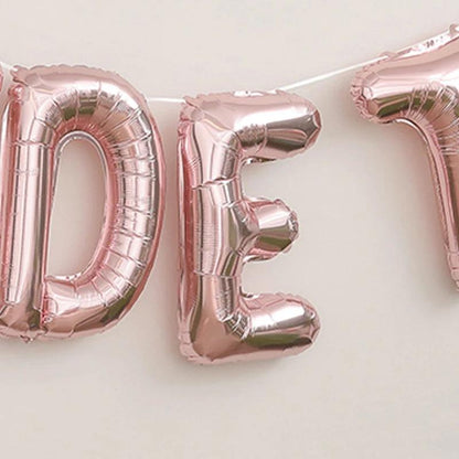 bride-to-be uppercase balloon banner - basil boutique