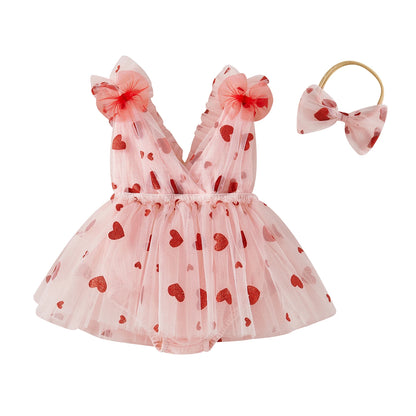 heart tulle onesie