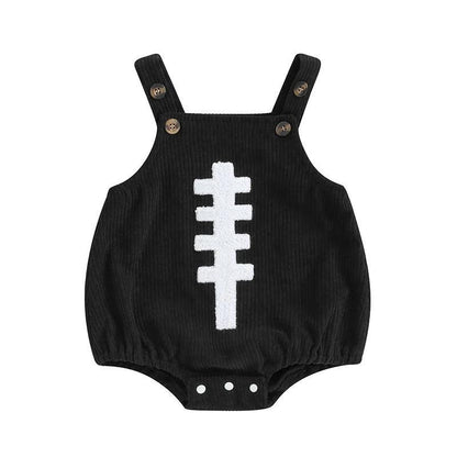 football overall onesie - basil boutique