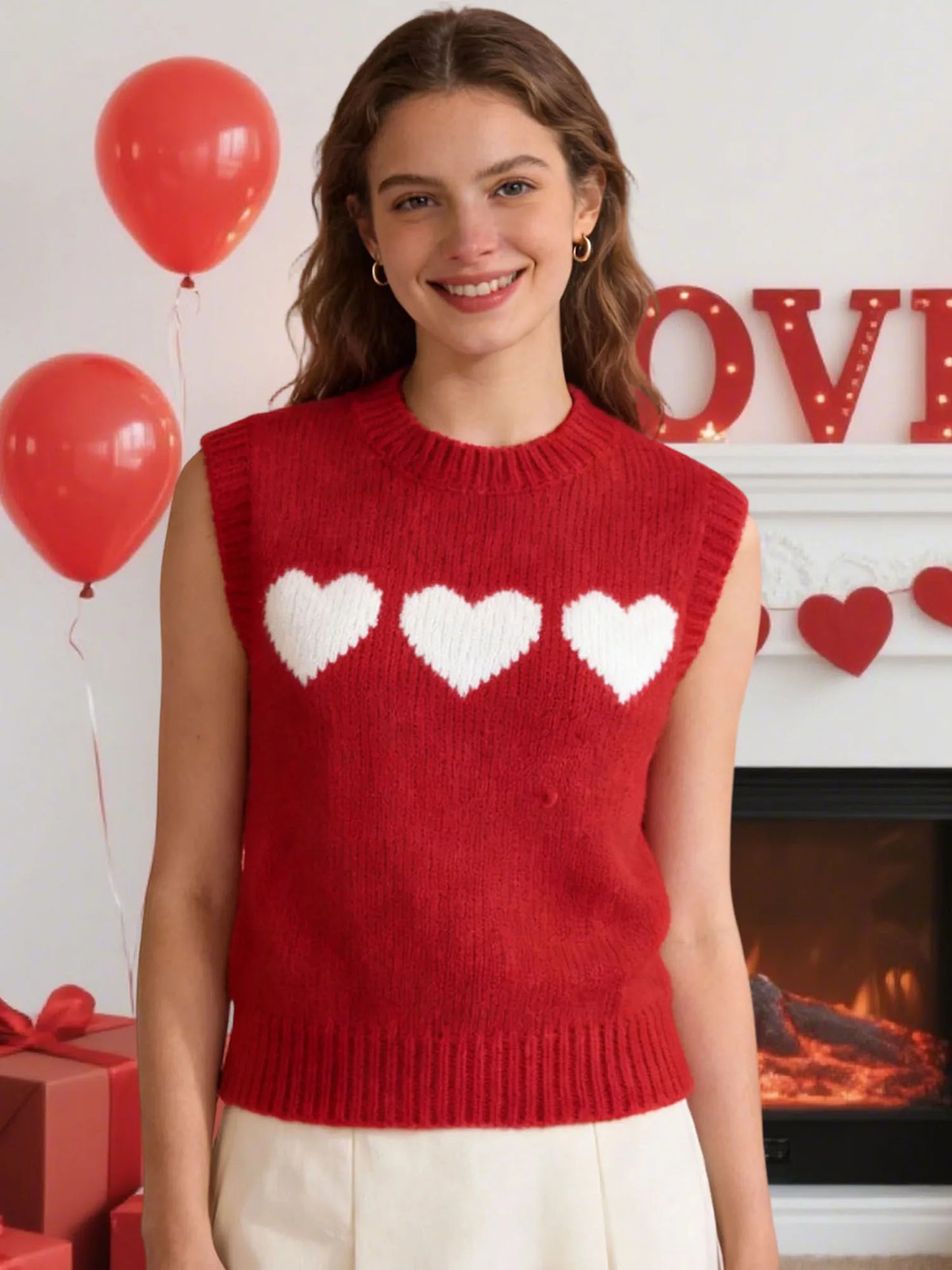 valentine's day sweater vest