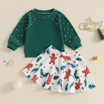 christmas pearls kids outfit