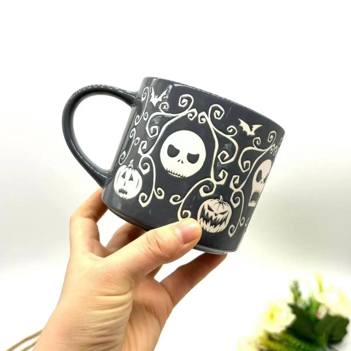 halloween ceramic mugs - basil boutique