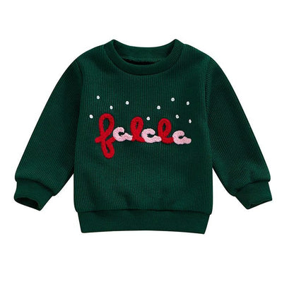 merry lil' babe kids crew sweatshirt - basil boutique