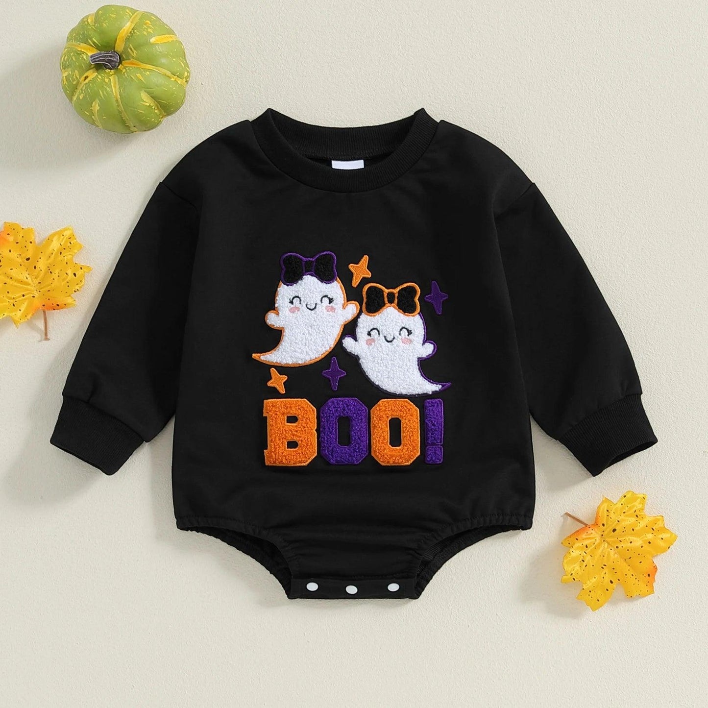 boo! ghost onesie - basil boutique