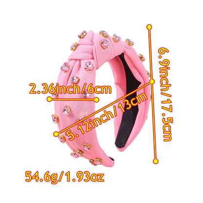 heart rhinestone headband