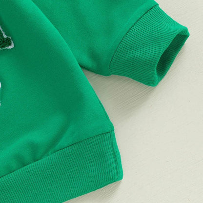 irish shamrock kids crew sweatshirt