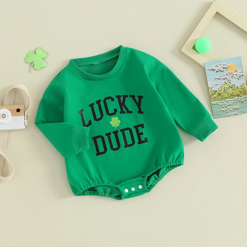 lucky dude + mama matching crew sweatshirts - basil boutique